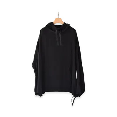 COMOLI Silk Nep Viyella Parka "Black"