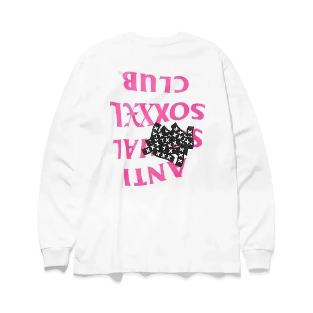ANTI SOCIAL SOCIAL CLUB x GOD SELECTION XXX Pink - Long Sleeve tee "White" (SS21)