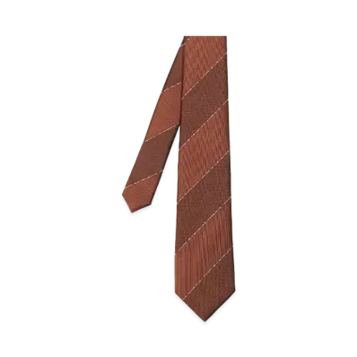 Paul Smith Multicolor Code Regimental Tie "Terracotta"