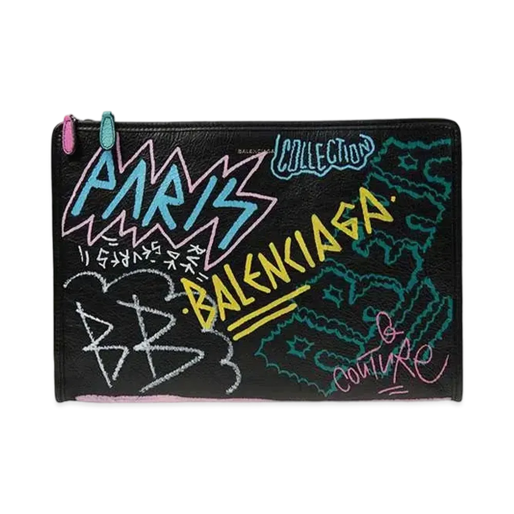 BALENCIAGA Graffiti Bazaar Pouch