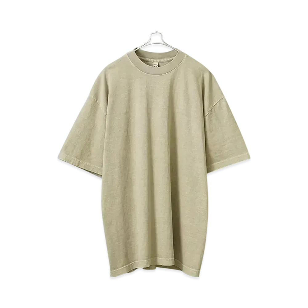 Los Angeles Apparel 6.5oz Pigment Dye Short Sleeve Crew Neck T-shirt "Mushroom"