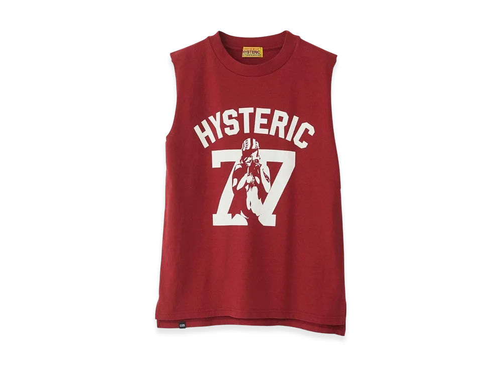 HYSTERIC GLAMOUR Hysteric 77 Sleeveless Shirt "Red"
