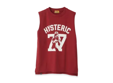 HYSTERIC GLAMOUR Hysteric 77 Sleeveless Shirt "Red"