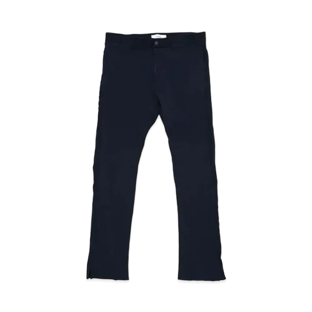 FACETASM Waffle Flare Pants "Navy"