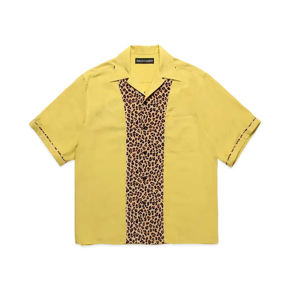 WACKO MARIA Switching 50's Open Collar Shirt "Yellow"