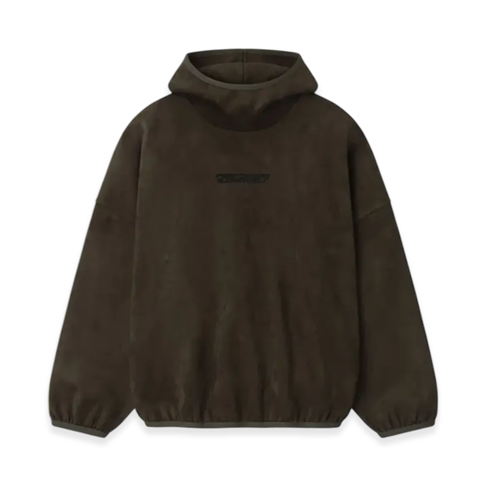 FEAR OF GOD ESSENTIALS Suede Fleece Modern Hoodie "Brown"
