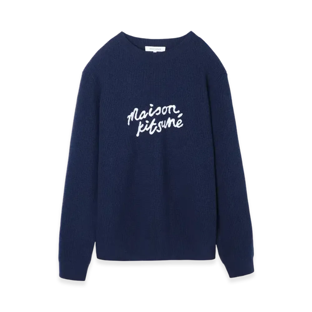 Maison Kitsune Crewneck Knit "Ink Blue"