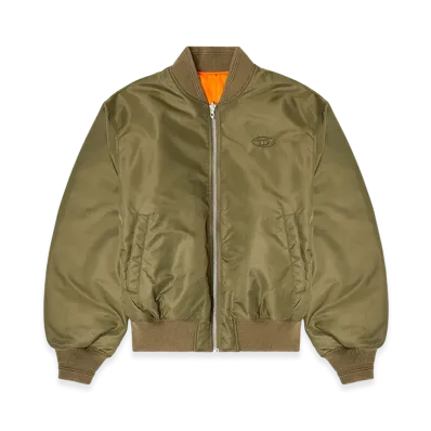 Diesel W-Type-D1 Bomber Jacket "Green/Orange"