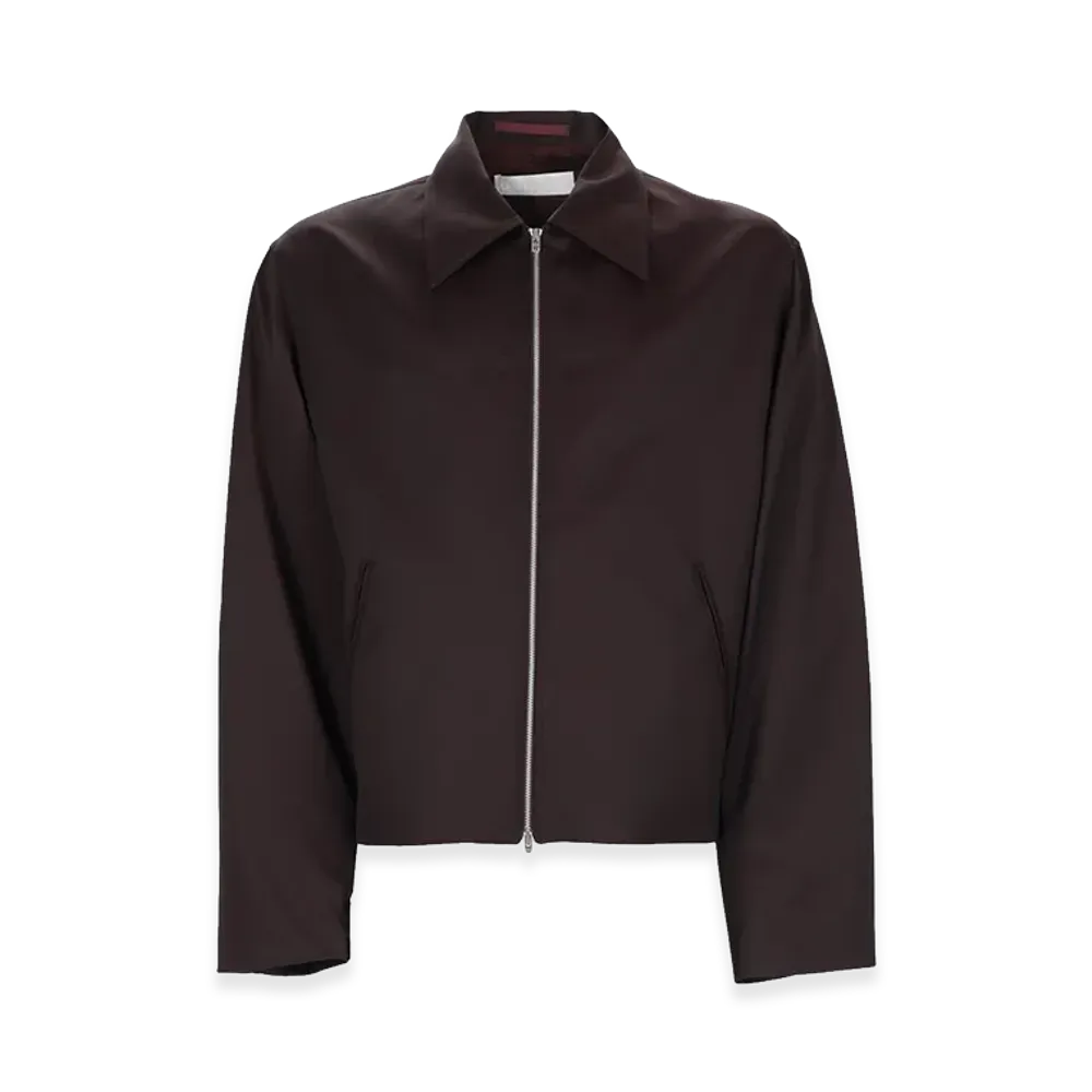 OUR LEGACY Giacca Mini Con Zip "Brown"