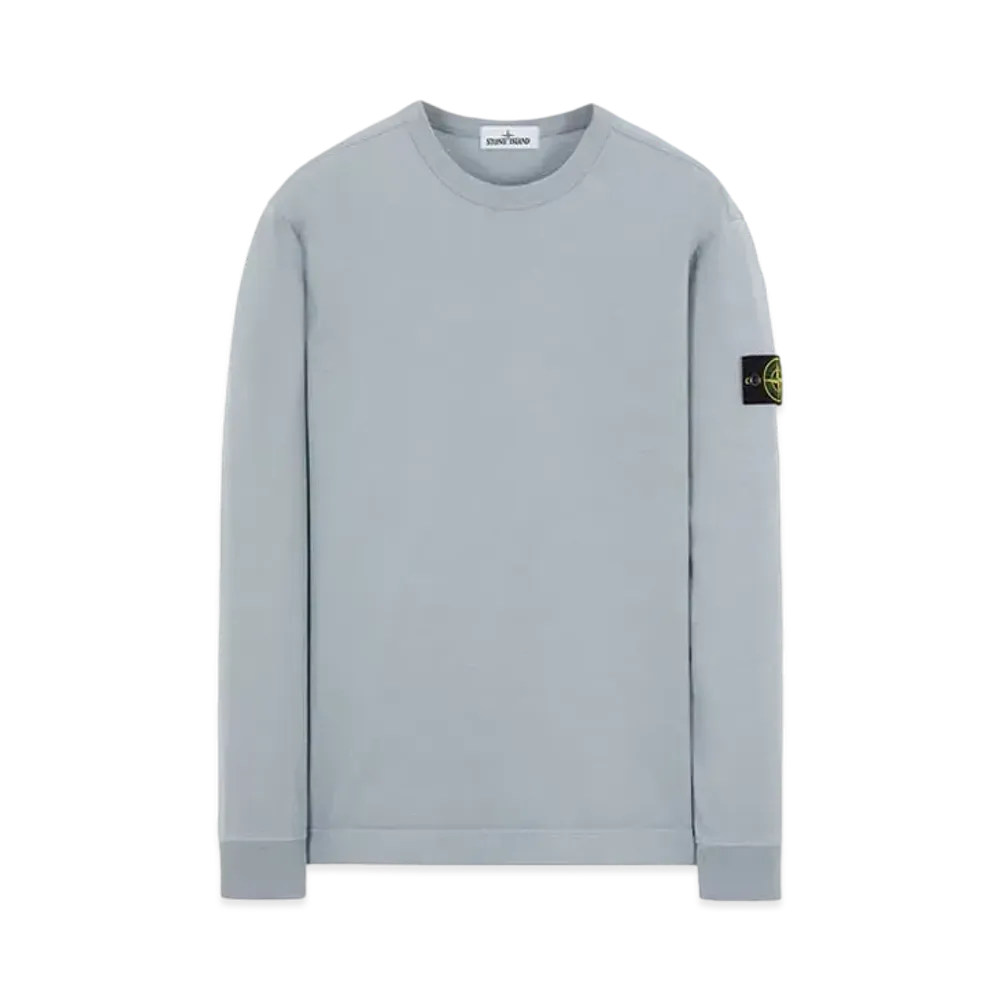 Stone Island 64450 GAUZED COTTON JERSEY "Pearl Grey"