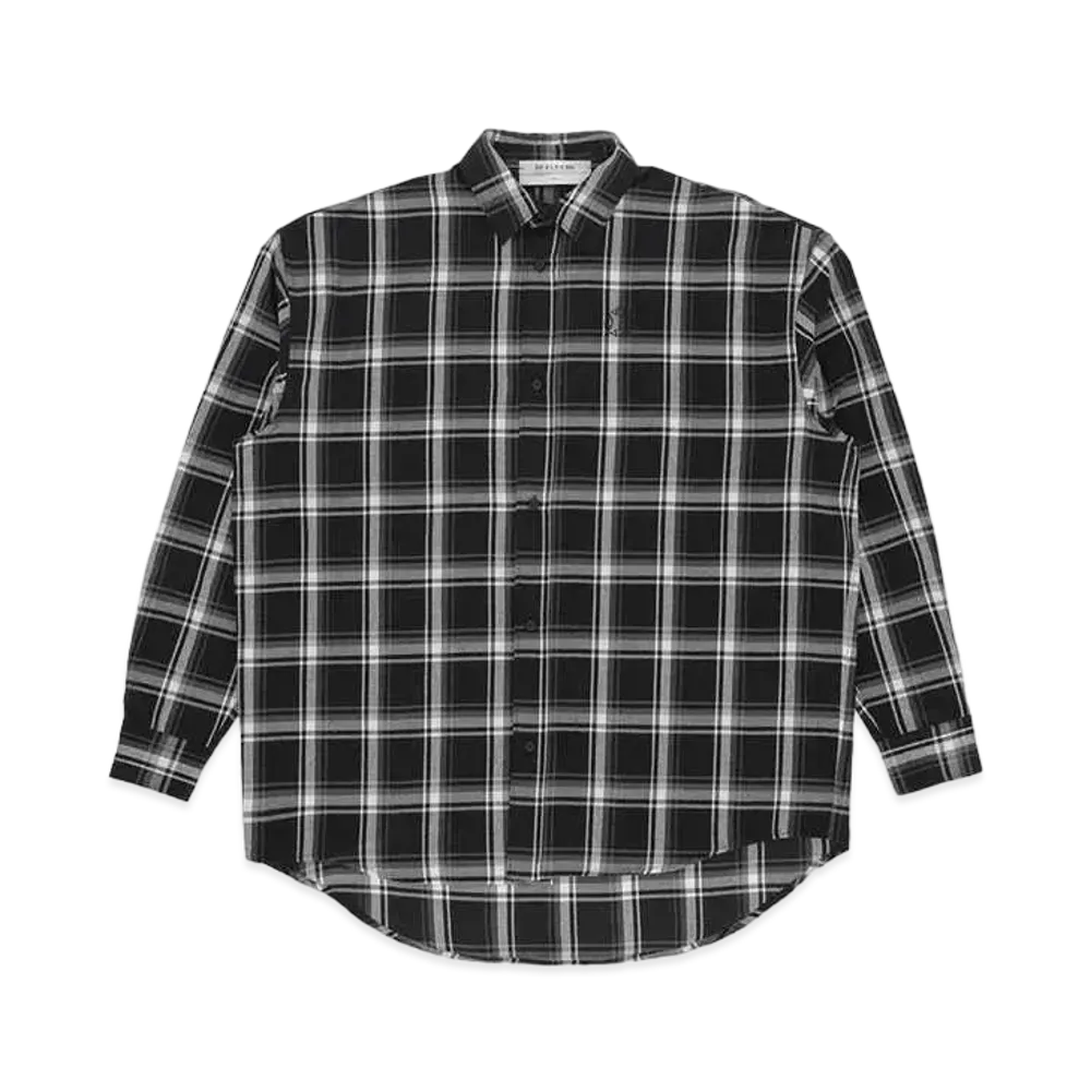 1017 ALYX 9SM Monogram Plaid L/S Shirt "Black"