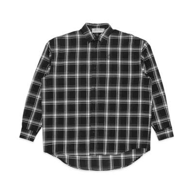 1017 ALYX 9SM Monogram Plaid L/S Shirt "Black"