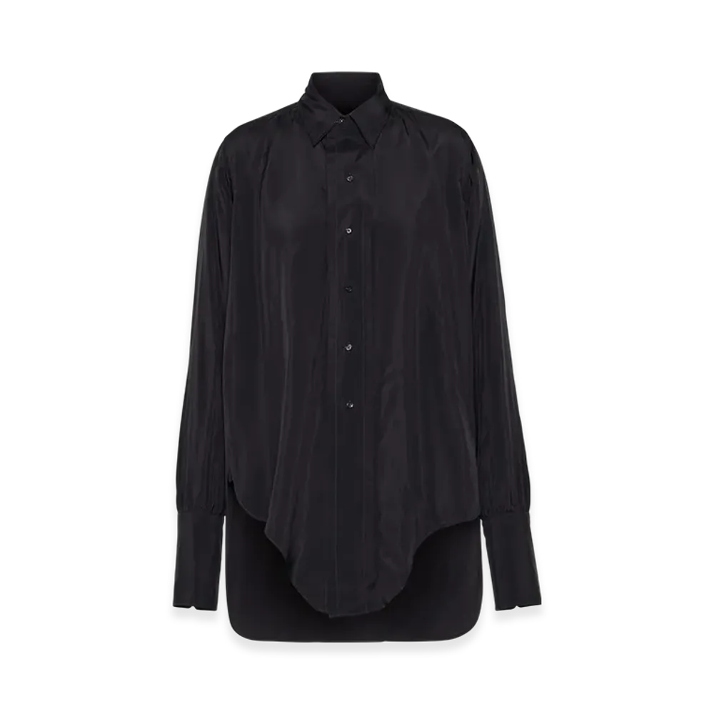 Maison Margiela Women's Drop Hem Shirt "Black"