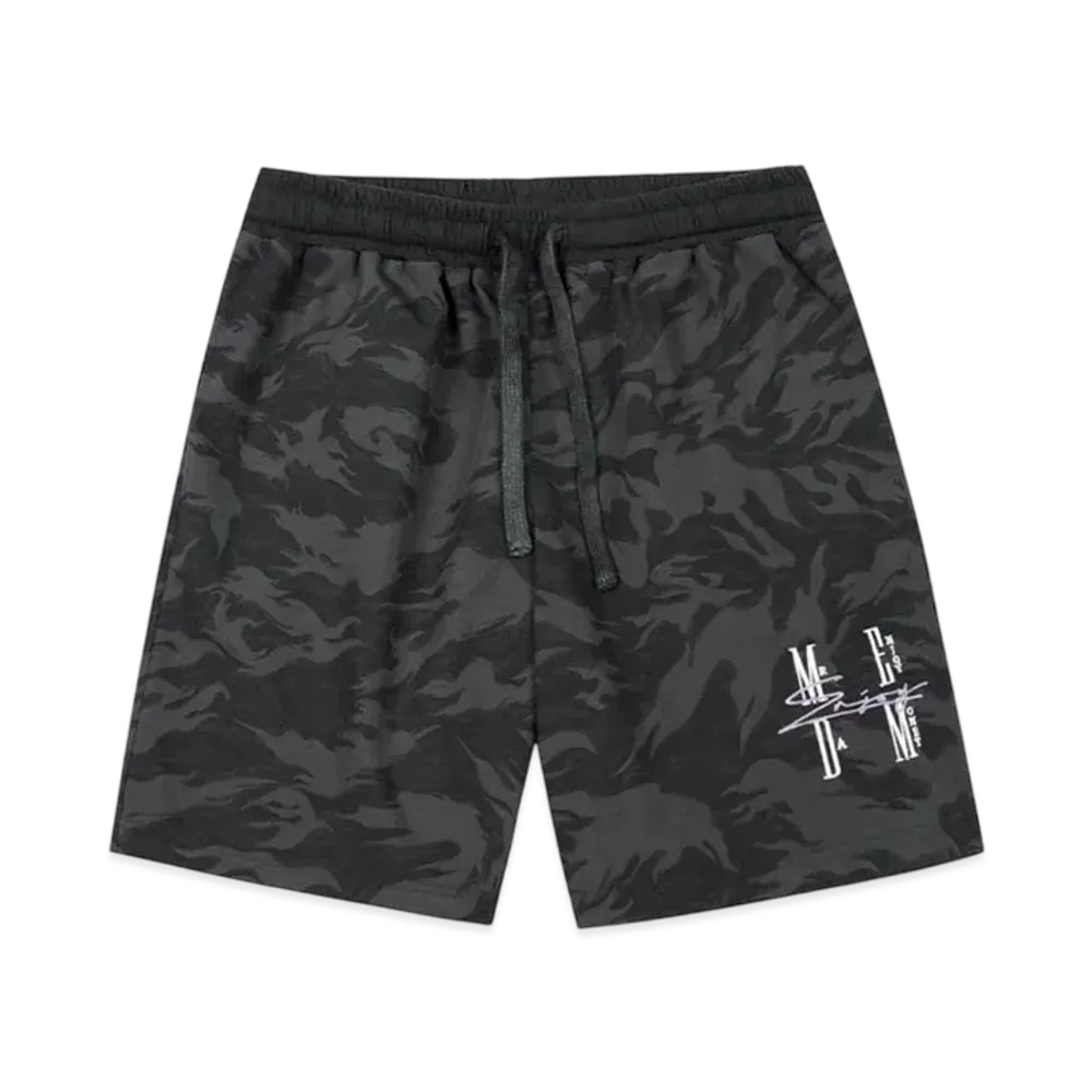 MR. ENJOY DA MONEY Camouflage Nylon Shorts "Black"