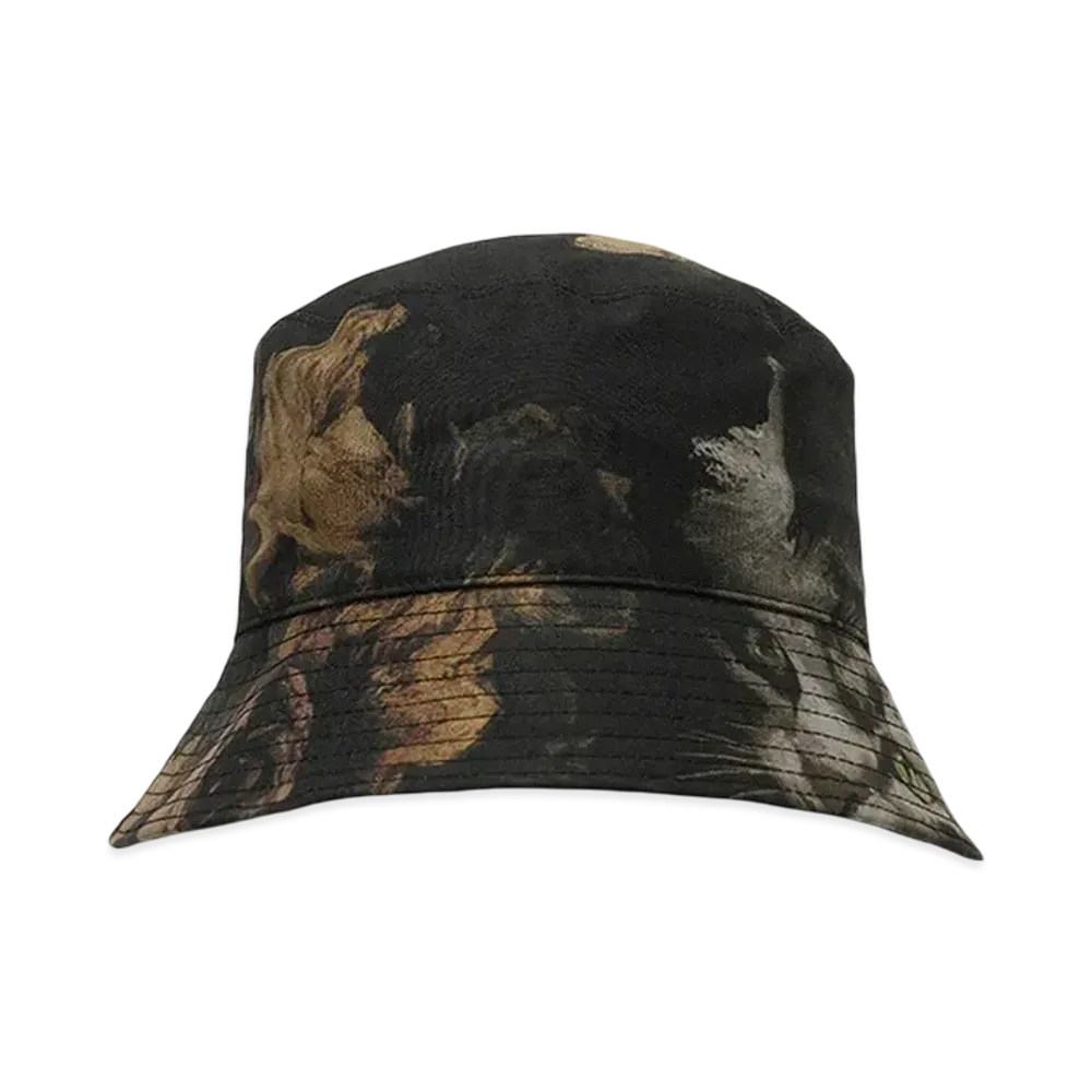 LAD MUSICIAN BUCKET HAT ROSE+CAT "BLACK BEIGE"