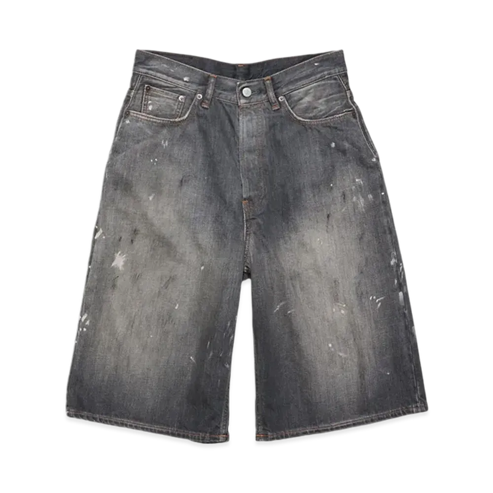 Acne Studios Denim Shorts Loose Fit "Black"
