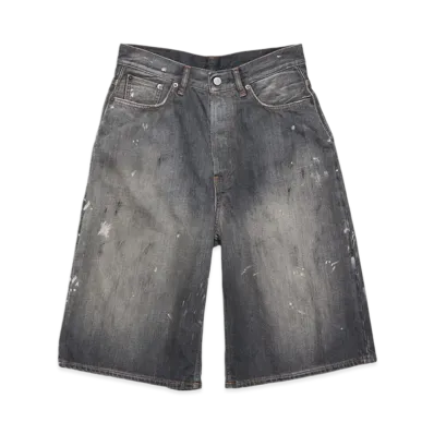 Acne Studios Denim Shorts Loose Fit "Black"