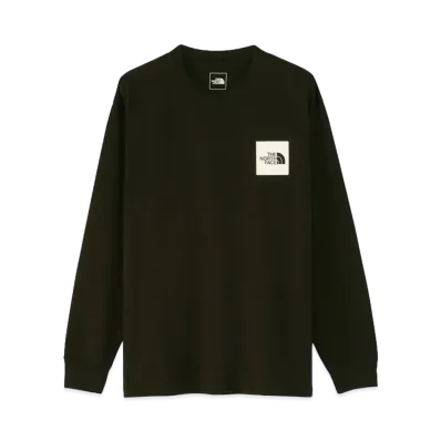The North Face Long Sleeve Square Logo Tee "Black"