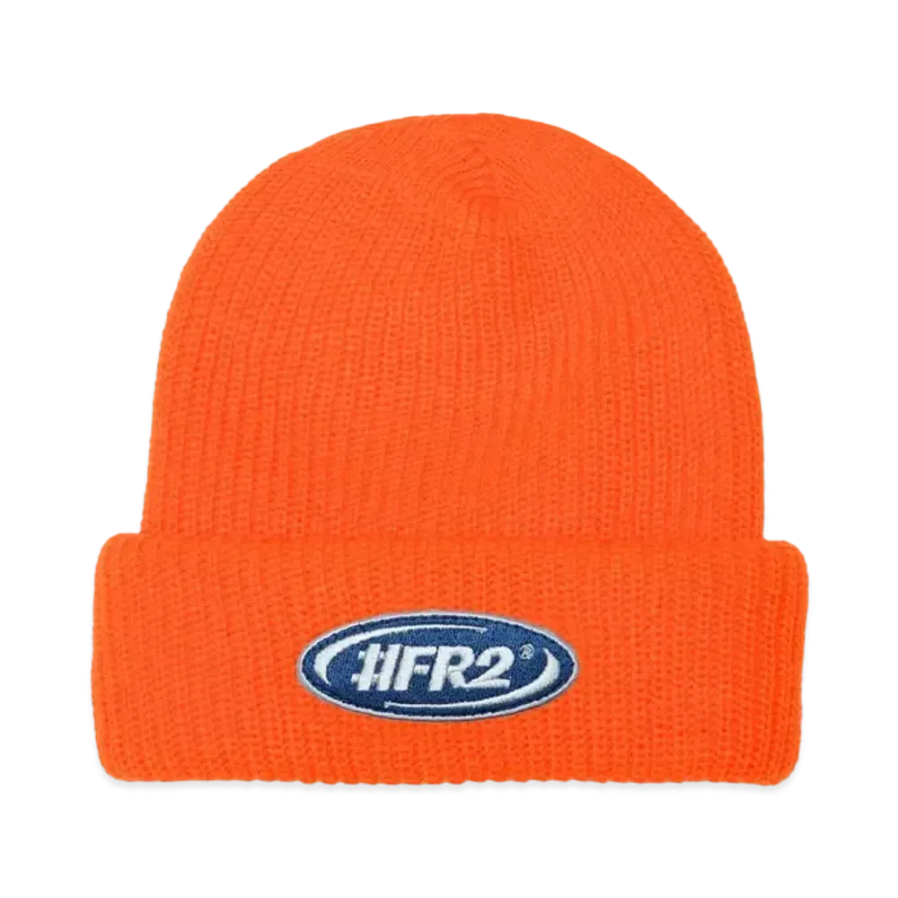 FR2 Oval Logo Embroidery Beanie "Orange"