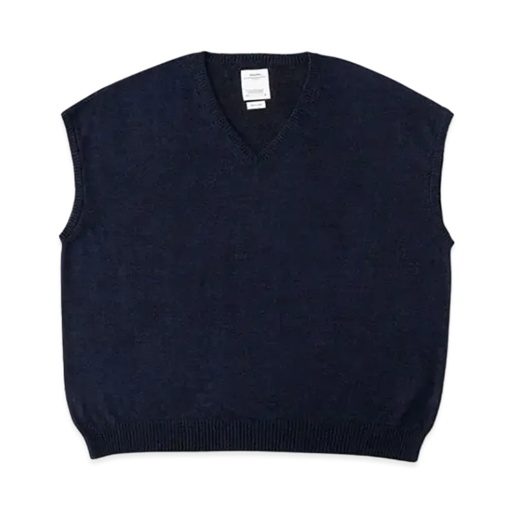 visvim V-Neck Vest Knit "Navy"