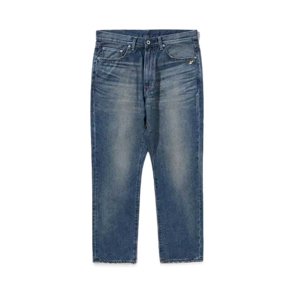 A BATHING APE Damage Denim Pants "Indigo"