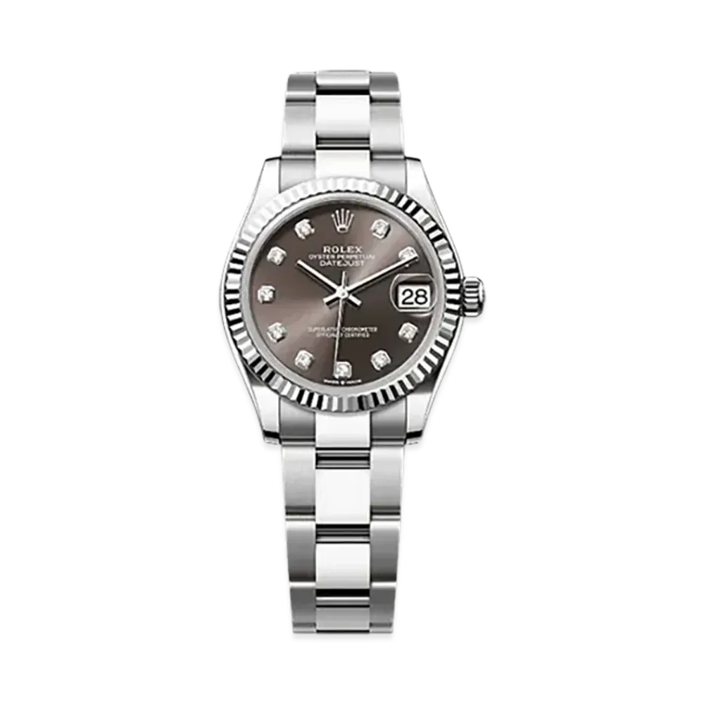ROLEX Datejust 31mm Oystersteel & White Gold 278274 "Dark Grey"
