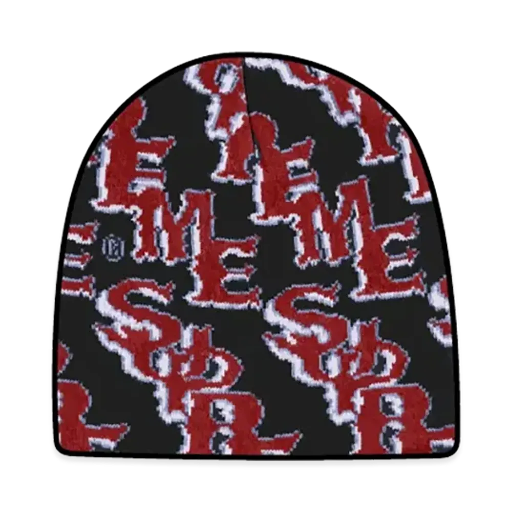 Supreme Slanted Gothic Outline Beanie "Black"