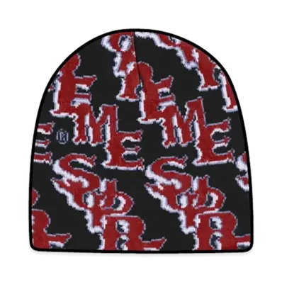 Supreme Slanted Gothic Outline Beanie "Black"