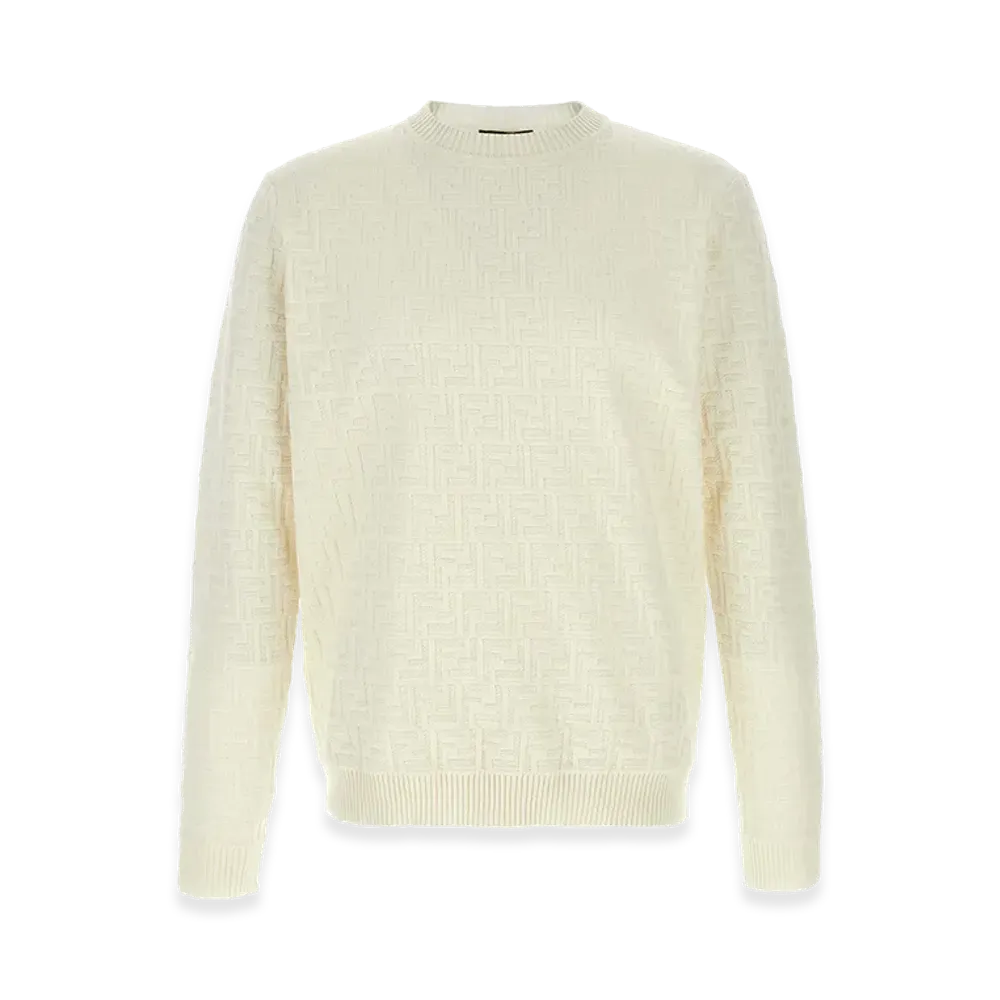 FENDI Zucca Sweater "White"