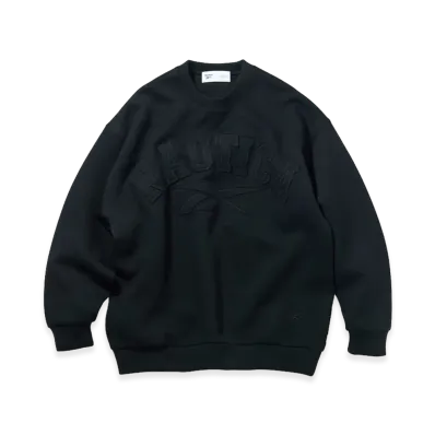 Reebok x NAUTICA Arch Logo Cardboard Knit Crewneck Sweatshirt "Black"