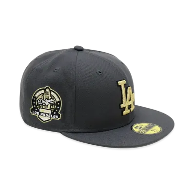 NEW ERA x THE CAP 59Fifty Noir Luxe Los Angeles Dodgers Graphite "Grey"