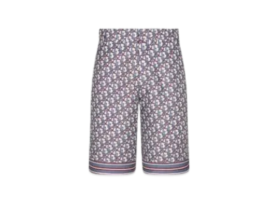 Dior Oblique Pixel Silk Twill Bermuda Shorts "Multicolor"