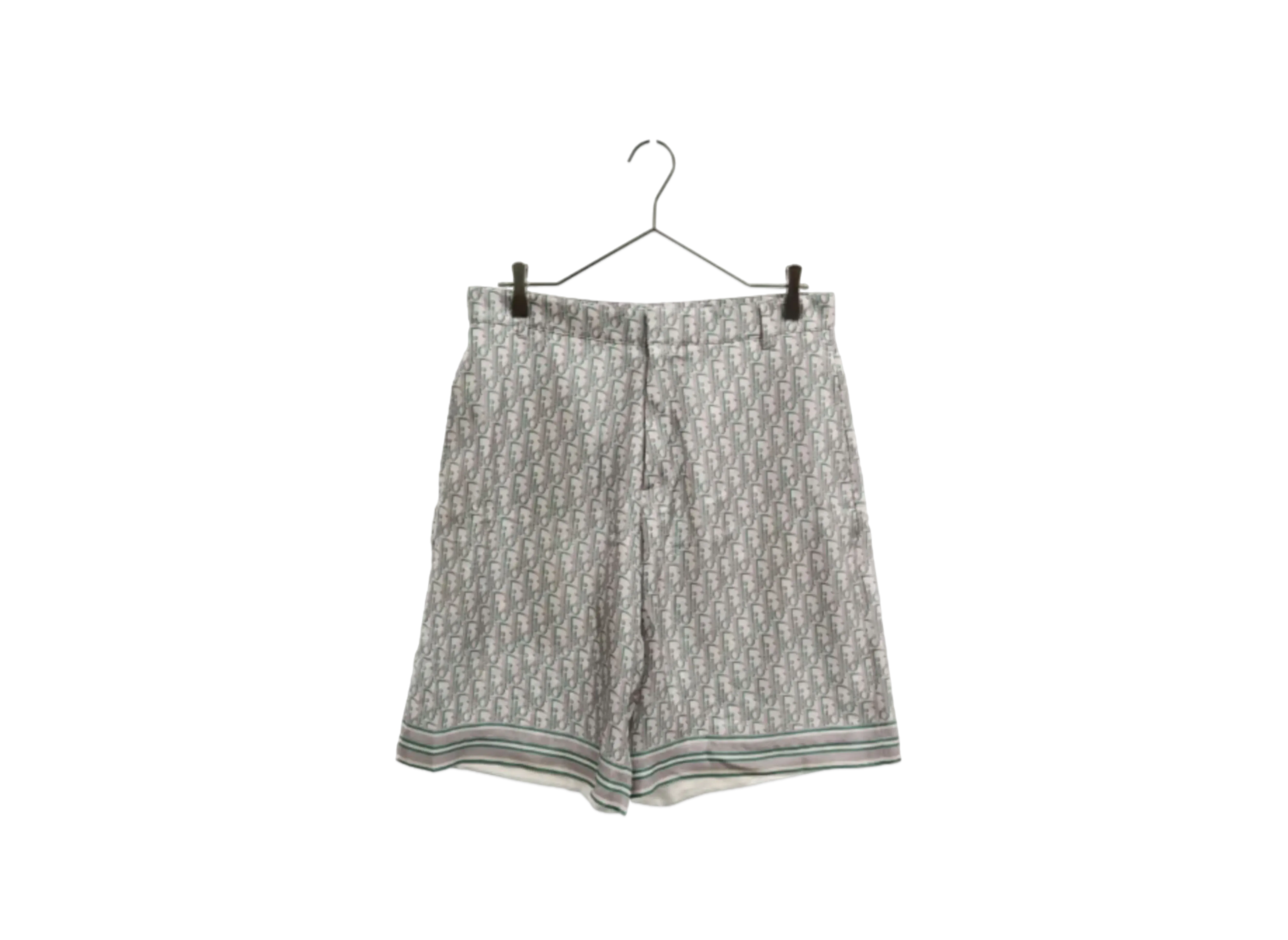 Dior Men's Oblique Pixel Bermuda Shorts "Gray"