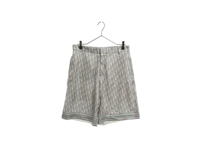 Dior Men's Oblique Pixel Bermuda Shorts "Gray"