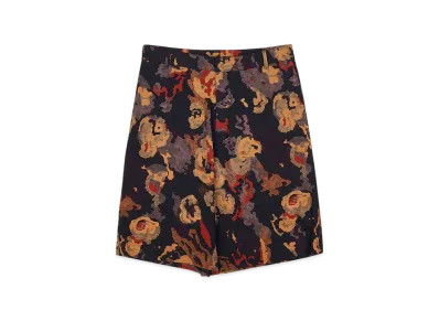 Dior and Duncan Grant and Charleston Bermuda Shorts Cotton Seersucker "Black"