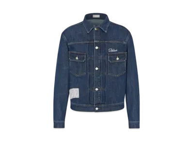 Dior x KENNY SCHARF Playing Card Denim Jacket "Indigo"