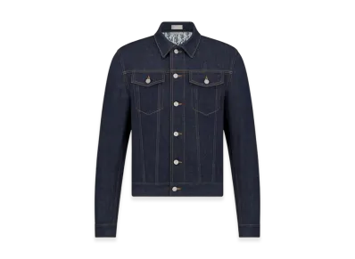 Dior Oblique Low Cotton Denim Jacket "Blue"