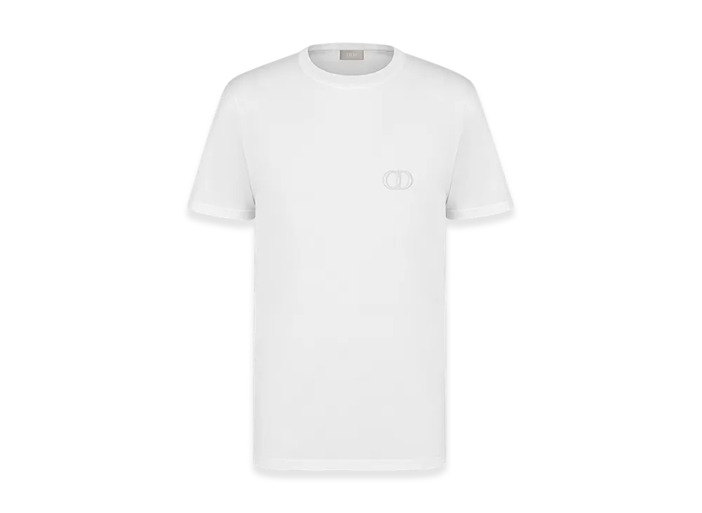Dior CD Icon Regular-Fit T-Shirt Organic Jersey "White"