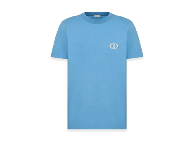 Dior CD Icon Regular-Fit T-Shirt Organic Jersey "Blue"