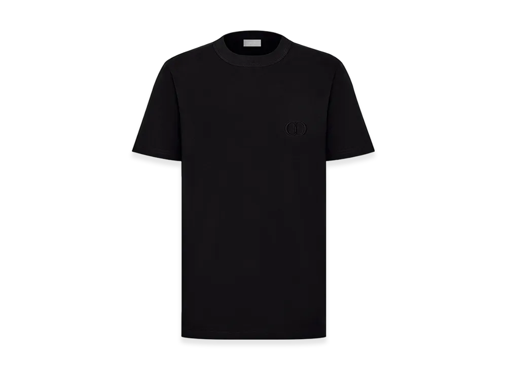 Dior CD Icon Regular-Fit T-Shirt Organic Jersey "Black"