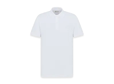 Dior CD Icon Polo Shirt Pique "White"