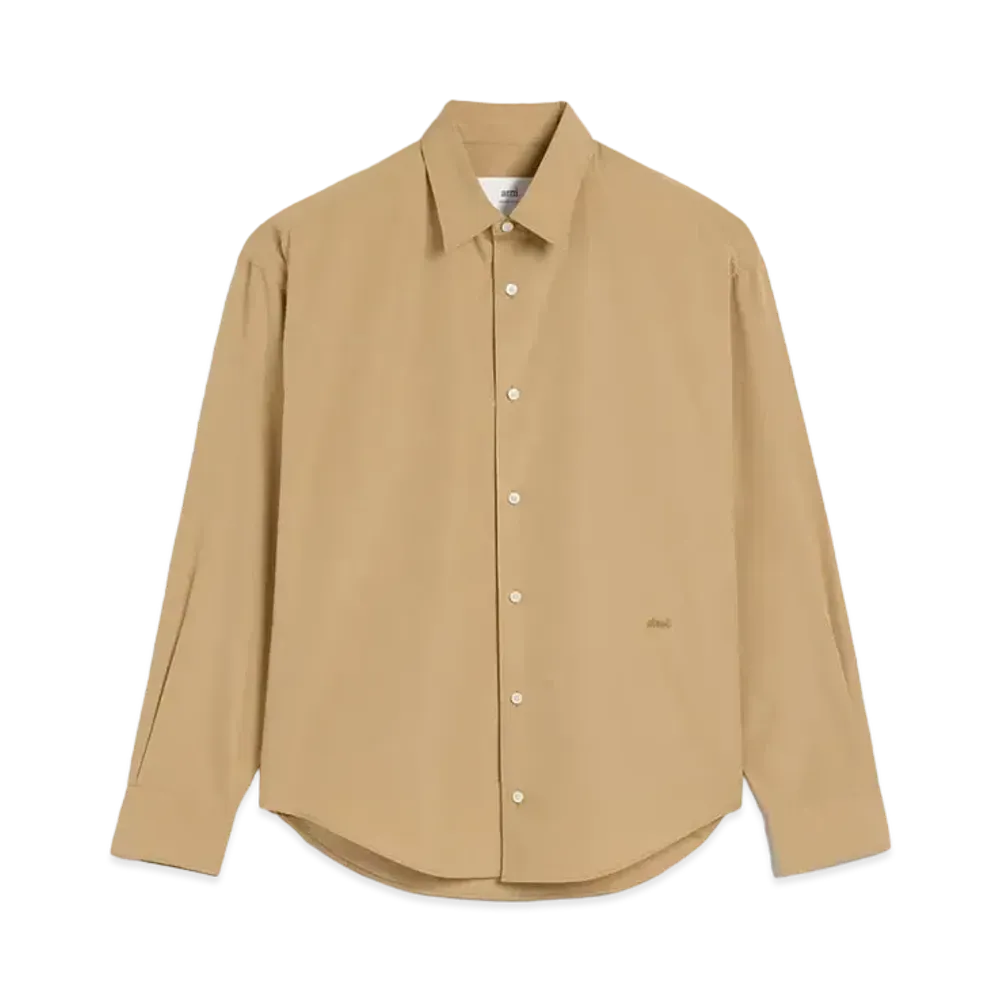 AMI PARIS Boxy Fit Shirt "Sand"