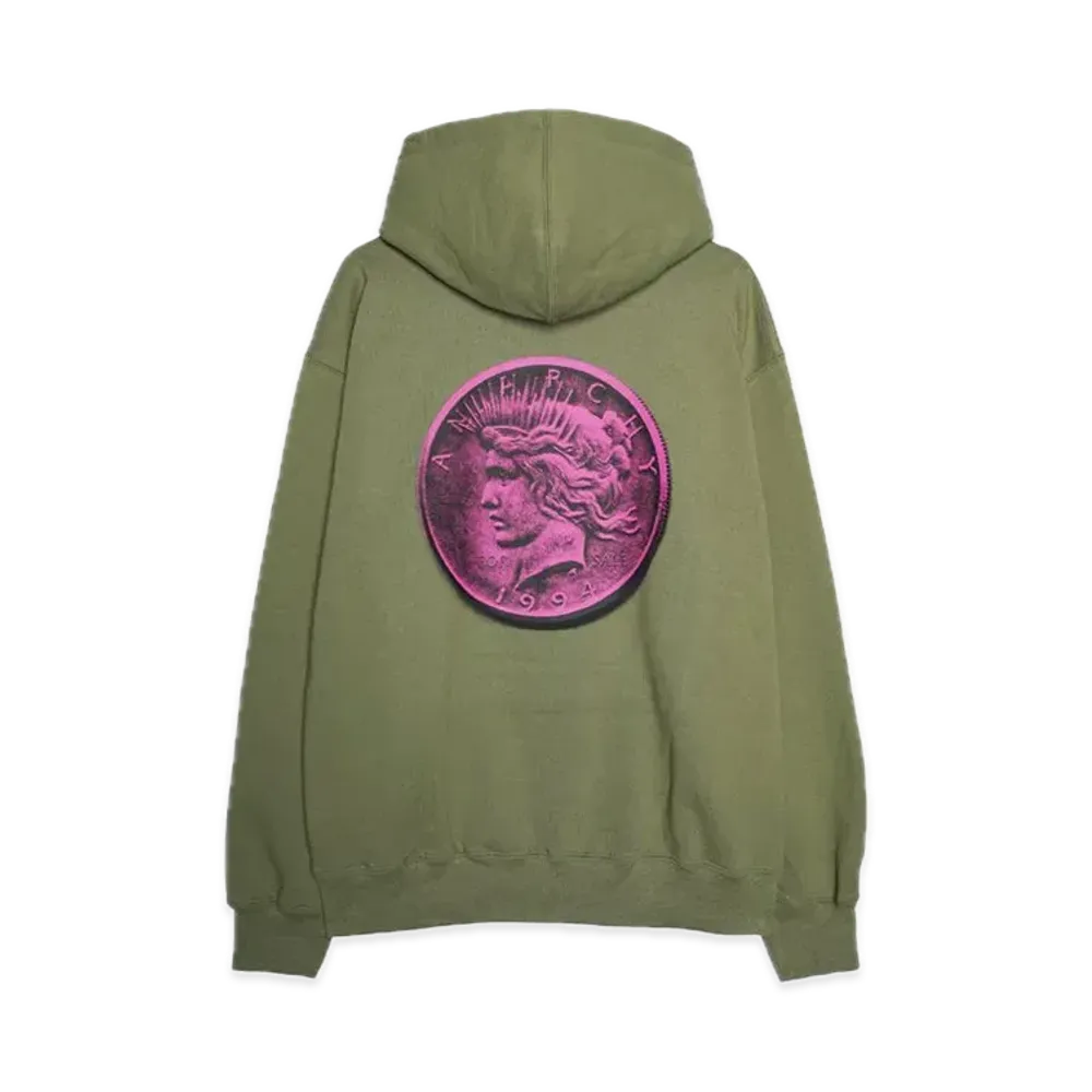 Supreme Anarchy Hooded Sweatshirt "Light Olive"