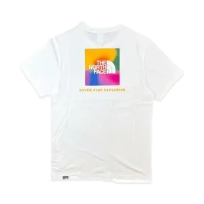 The North Face S/S Box NSE Tee "White/Rainbow"