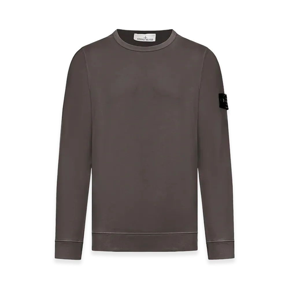 Stone Island Regular Fit Medium-Weight Cotton Crewneck Sweatshirt With Raglan Sleeves "Grey"