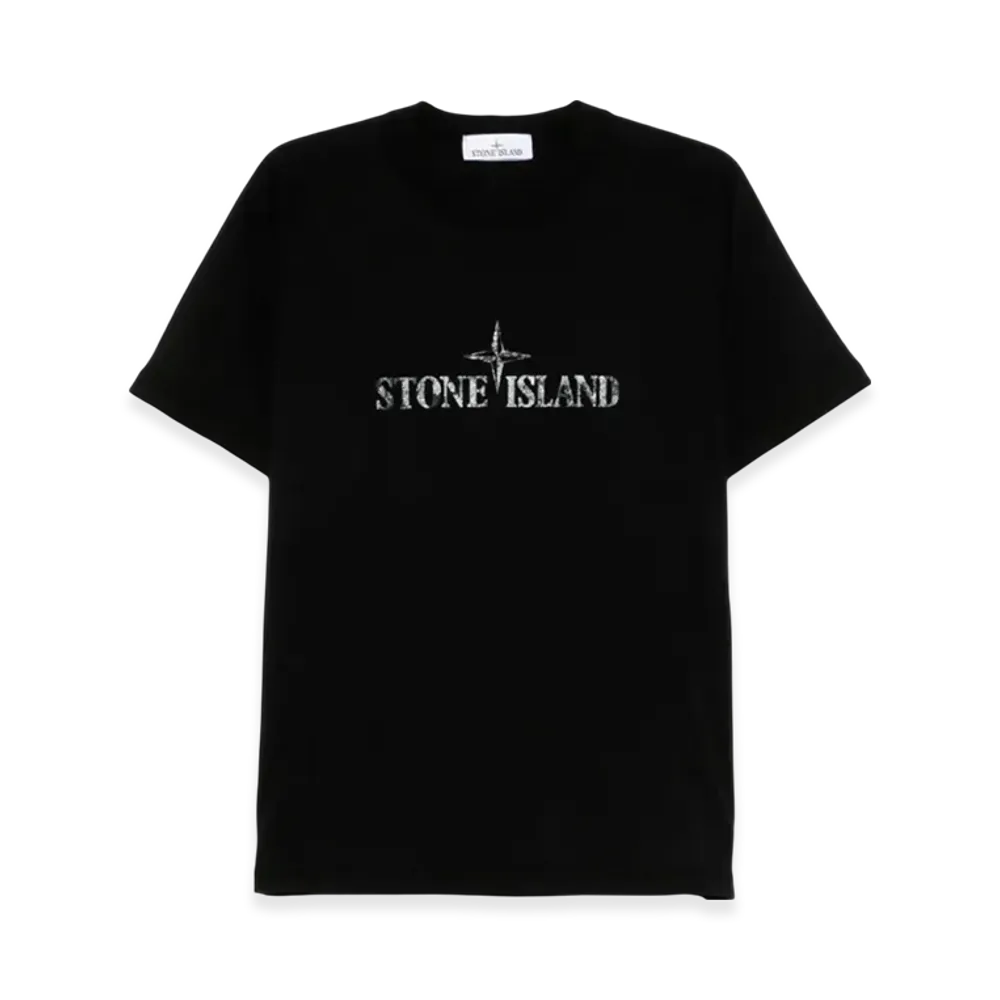 STONE ISLAND Organic Cotton Tee "Black"