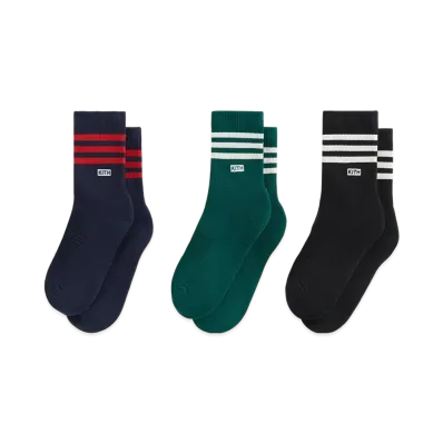 Kith x adidas Football Sock Pack "Blue/Black/Green"