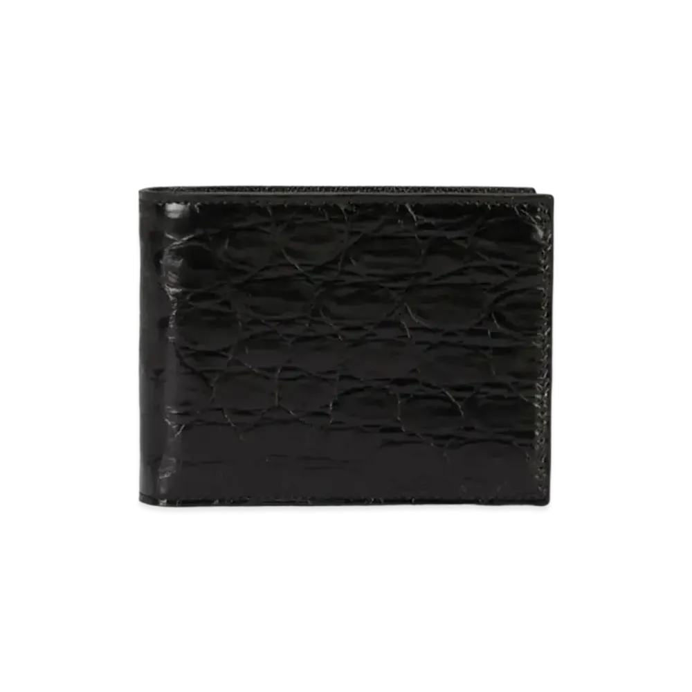 Dolce&Gabbana Bifold Wallet Crocodile Side Leather "Black"