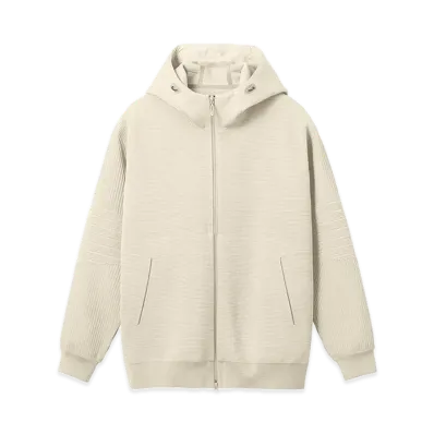 DESCENTE ALLTERRAIN Fusion Knit Thermal Hoodie "Gray Beige"