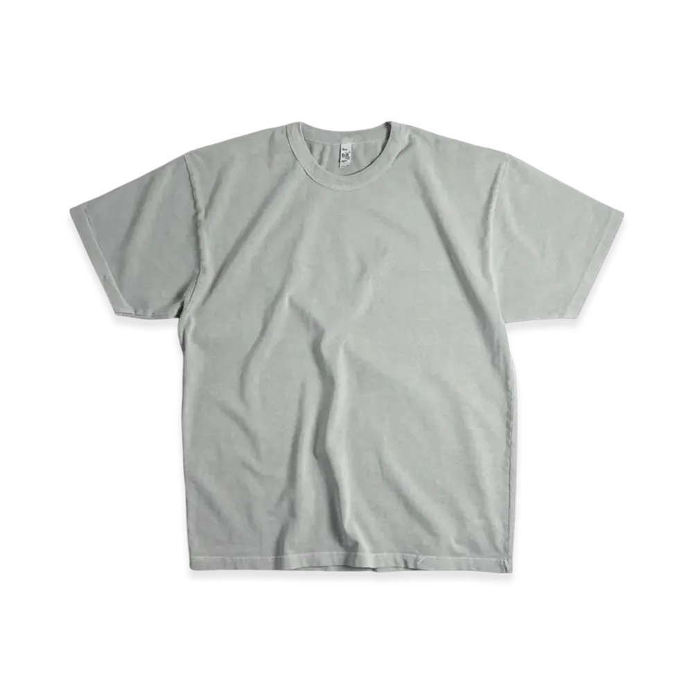 Los Angeles Apparel 8.5OZ Short Sleeve Binding Pigment Dyed T-Shirt "Dark Silber"